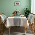 Glisstra Geometric Tassel Tablecloth