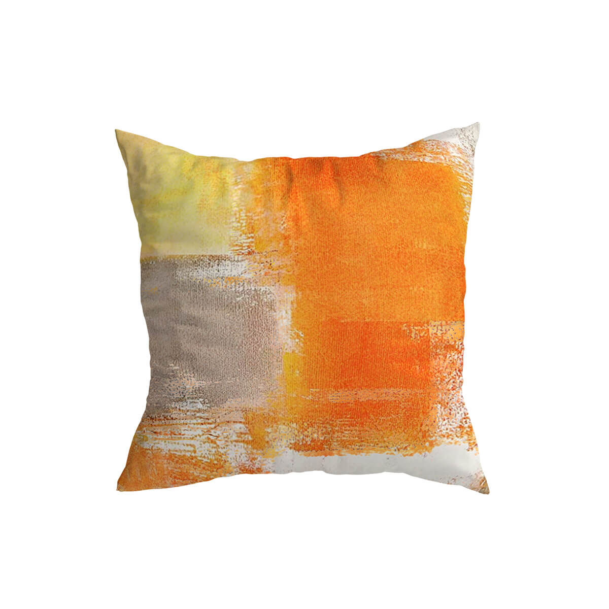 Brush Orange Cushion Covers Sunshine