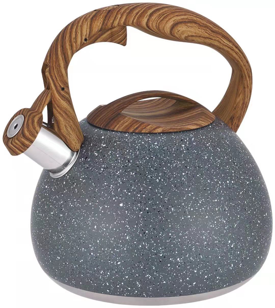 Stainless Steel Whistling Tea Kettle Gray