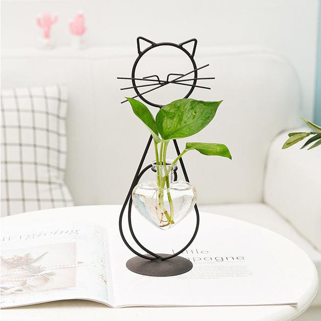 Iron Heart Kitty Planter Standing Cat