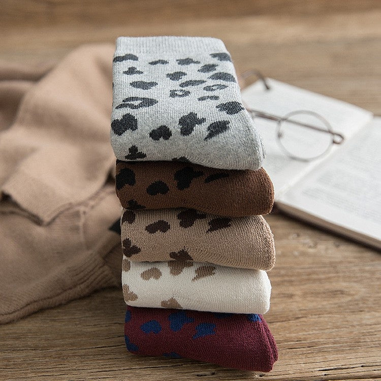 Women's Leopard Thermal Socks