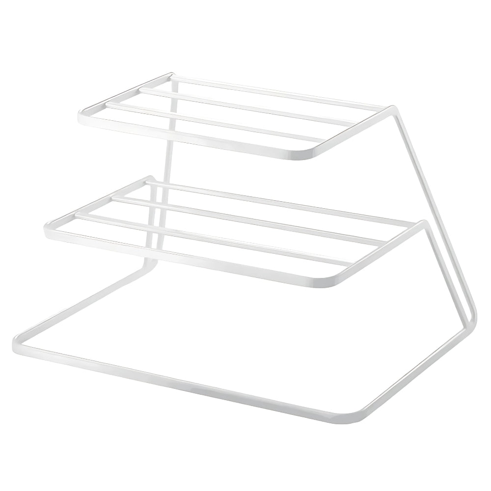 2-Tier Dish Drainer and Organizer White