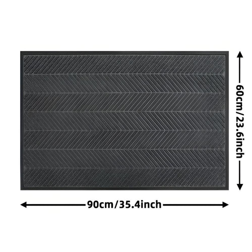 Chevron Ridges Non-Slip Door Mat 24"x35"