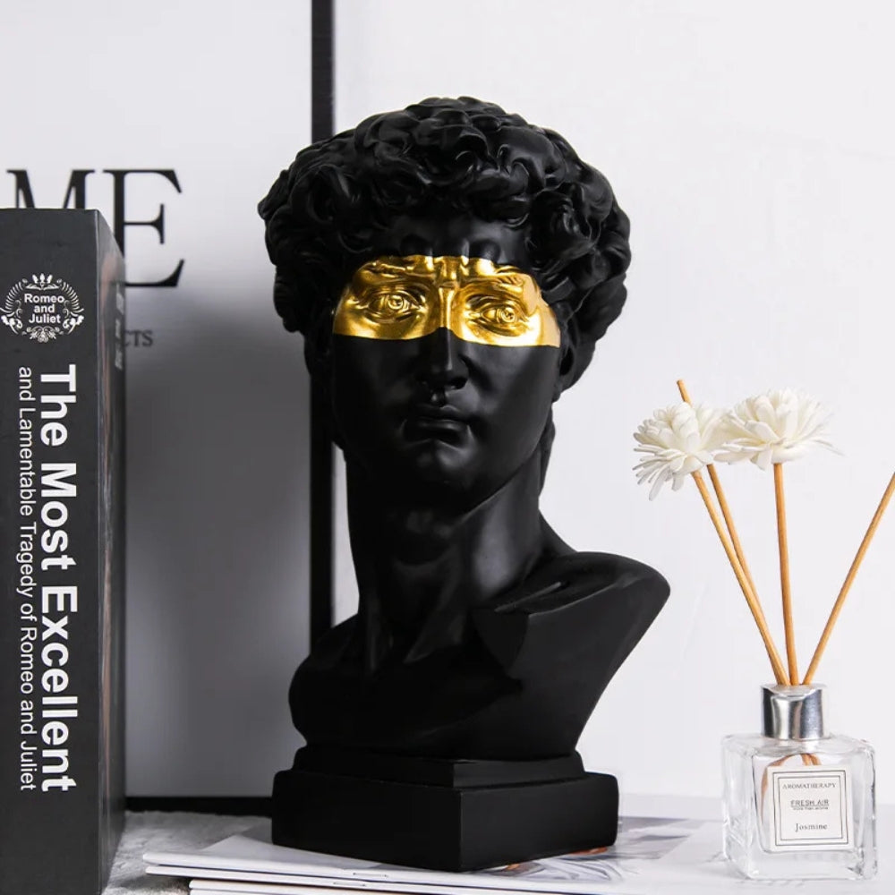Renaissance-Inspired David Art Sculpture Regal Majesty