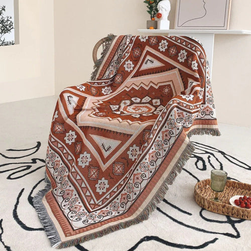 Bohemian Desert Mirage Throw Blanket 51"x63"