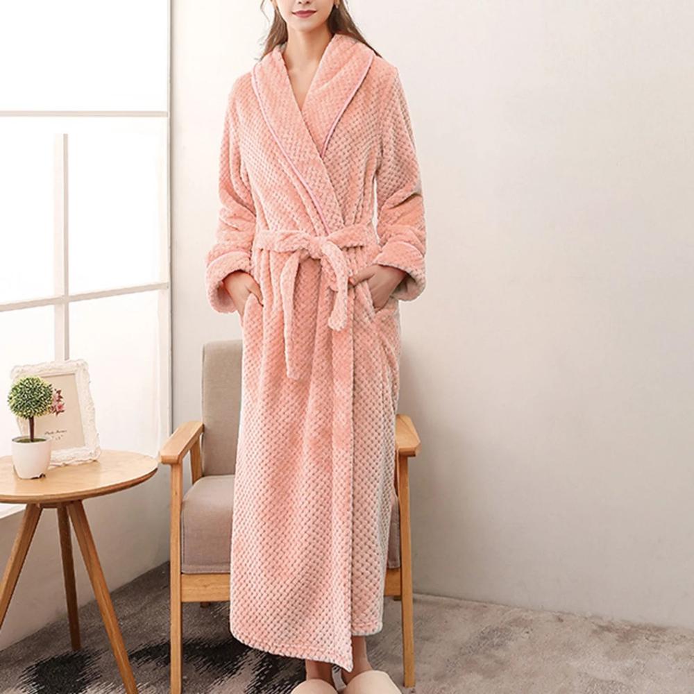 Dreamy Fleece Bathrobe Pink