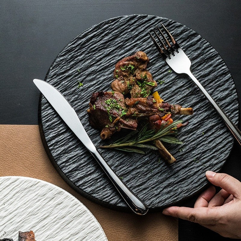 Tsuki Matte Stone Dinner Plate