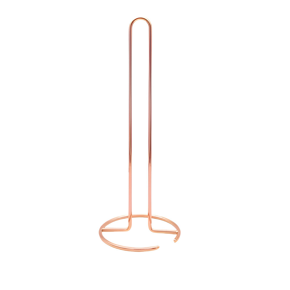 Sleek Iron Tissue Roll Holder Metallic Blush