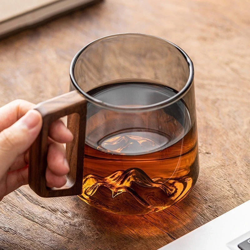 Guanshan Mountain Glass Coffee Mug