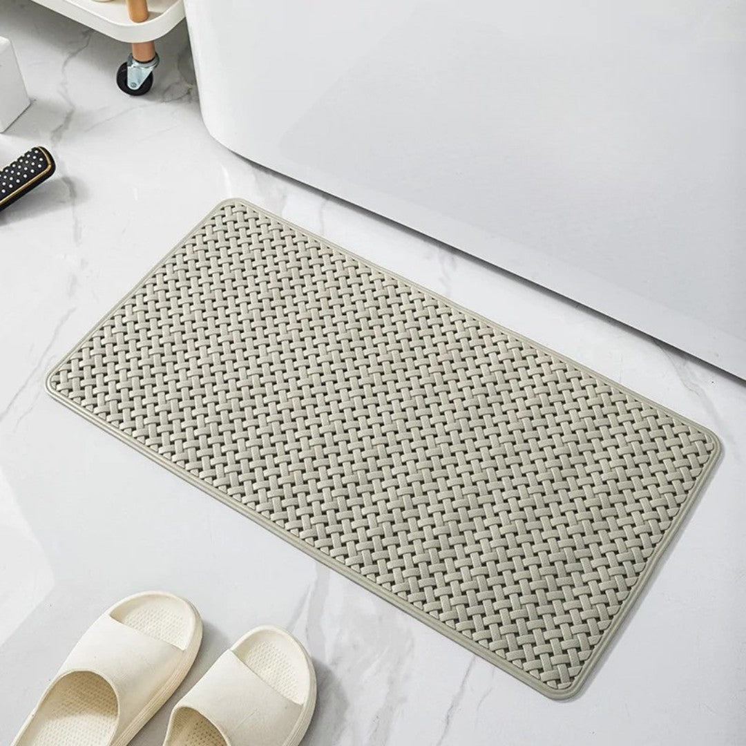 Drynox Anti-Slip Bathtub Mat Khaki 16"x28"