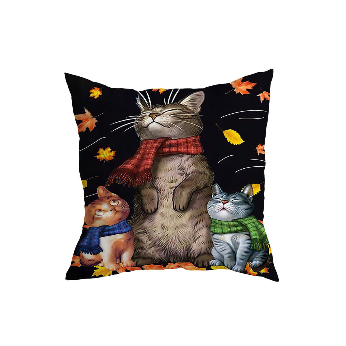 Fall Animals Cushion Covers Cats