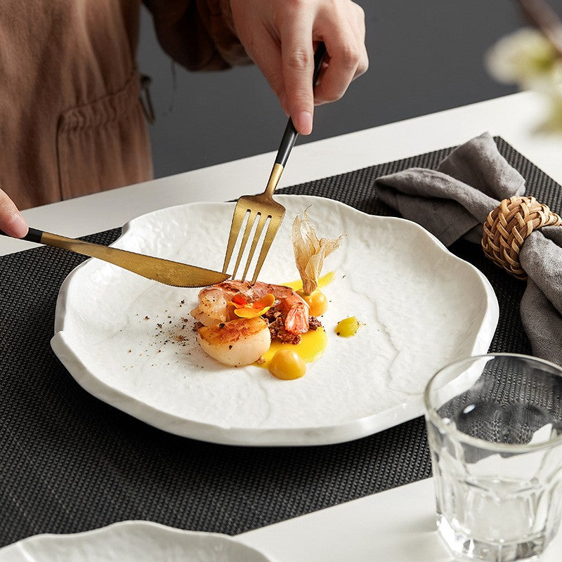 Kyoto Wave Ceramic Dinner Plate
