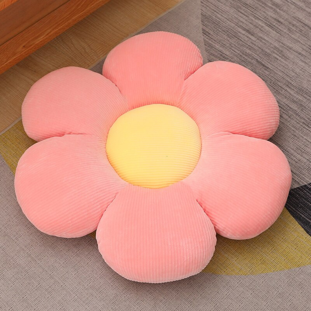 Petal Plush Pillows Red