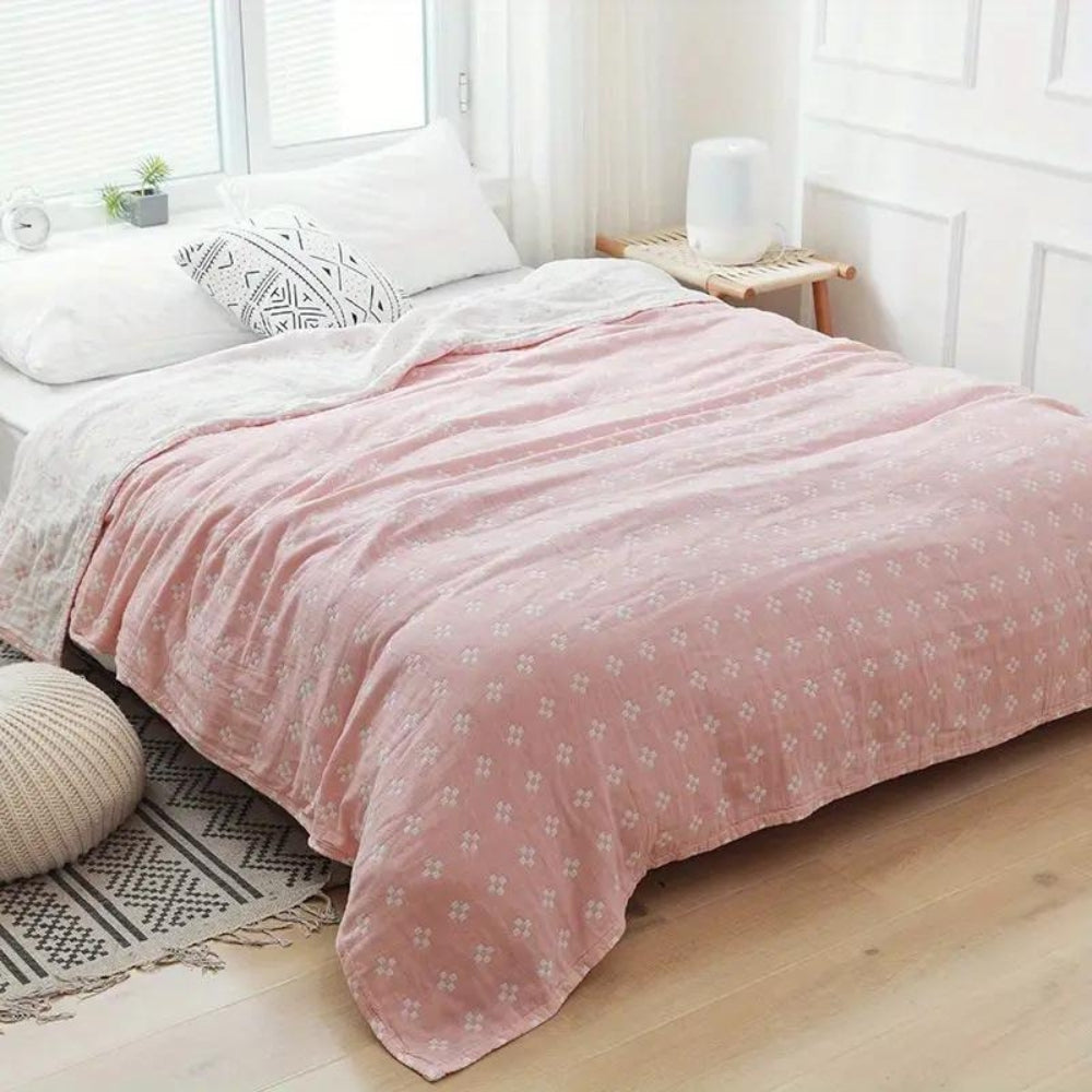Diamond Dot Comfort Blanket Pink