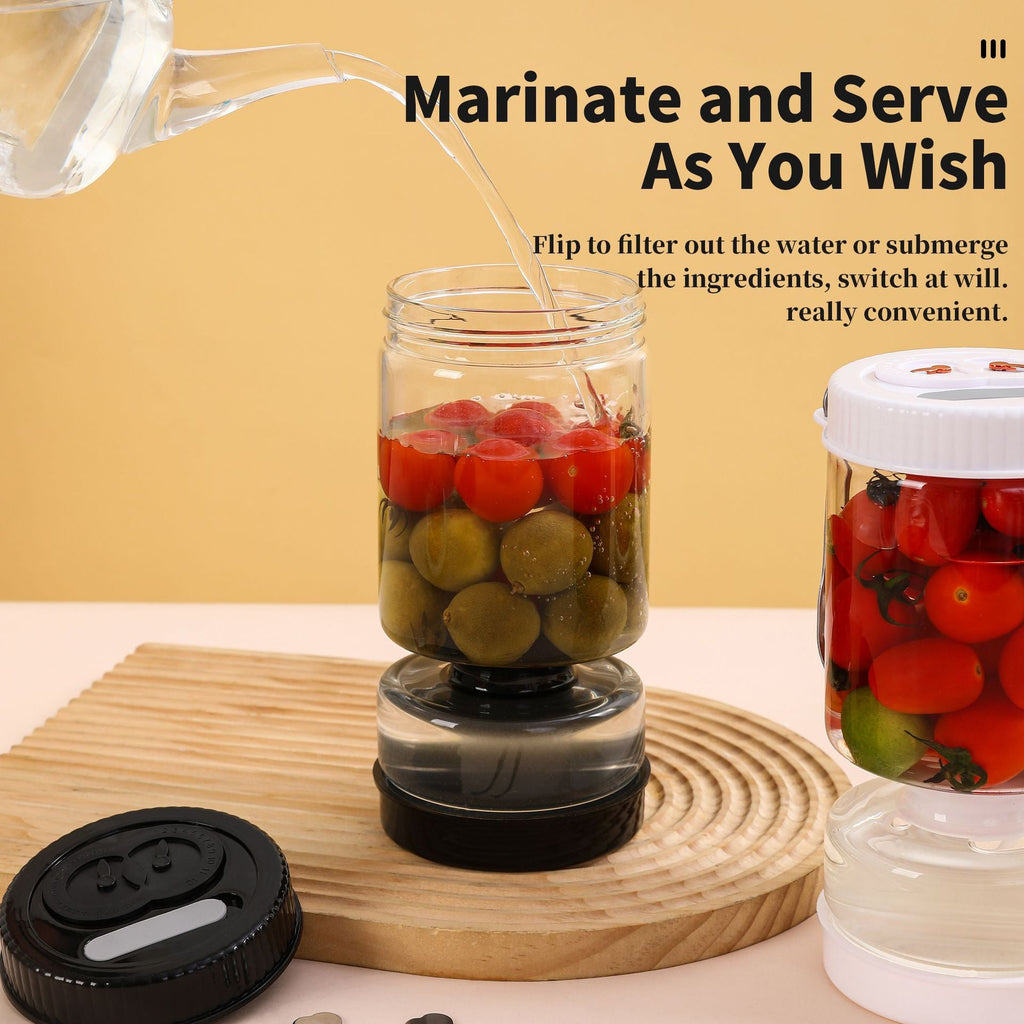 Flip & Drain Pickle Jar
