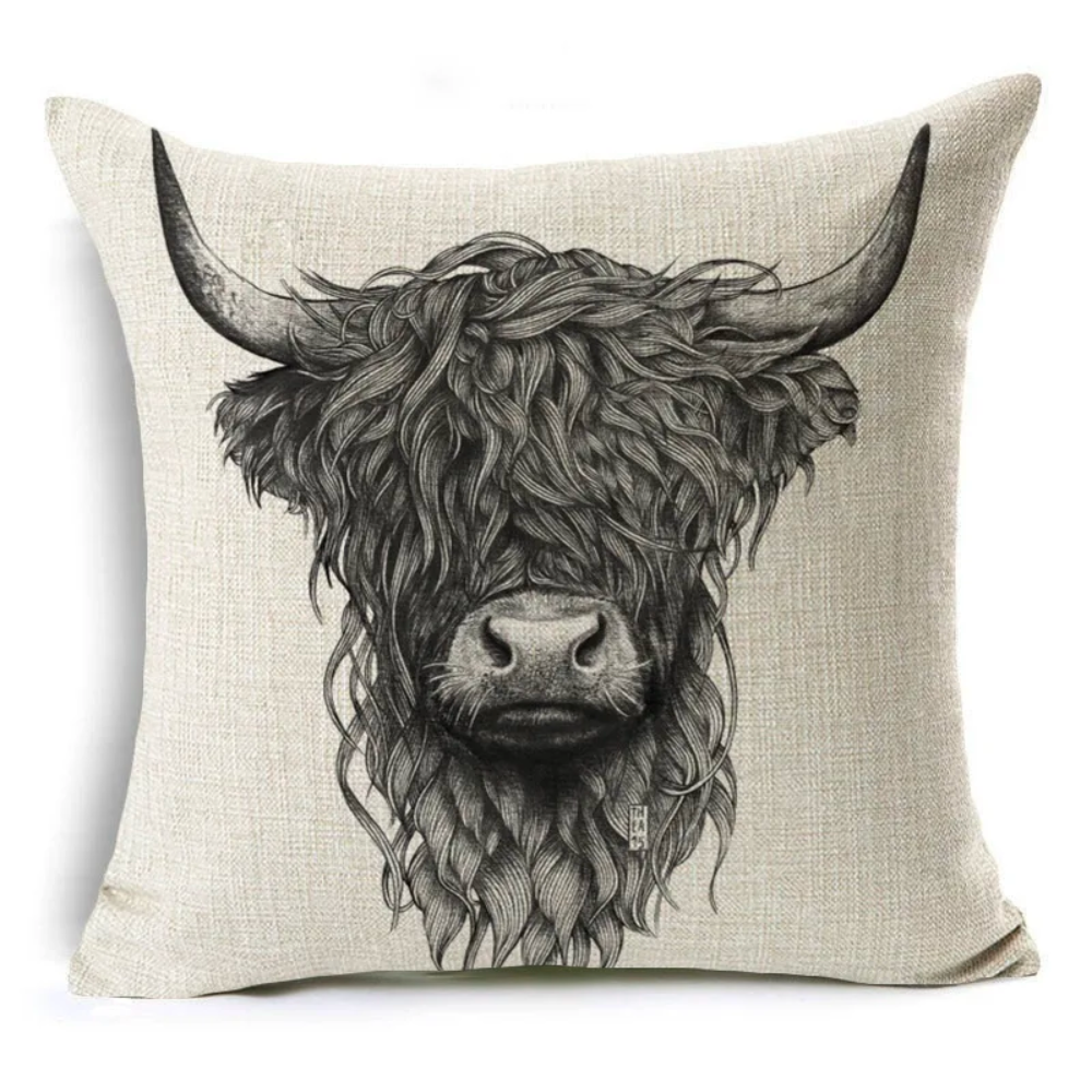Scottish Yak Cushion Covers Northern Wildlife