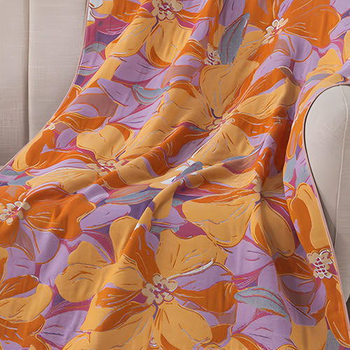 Blooming Beauty Cotton Bath Towel 31"x63"