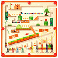 MindfulMaze™ - Wooden Magnetic Maze Board