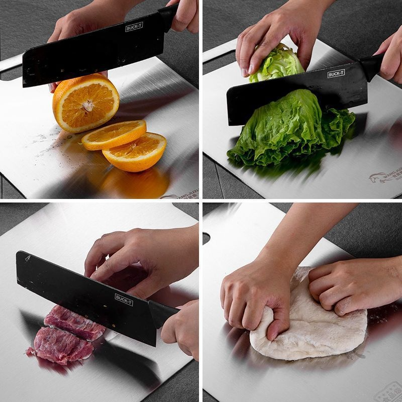 Stainless Cutting Board - Durable, Antibacterial & Hygienic