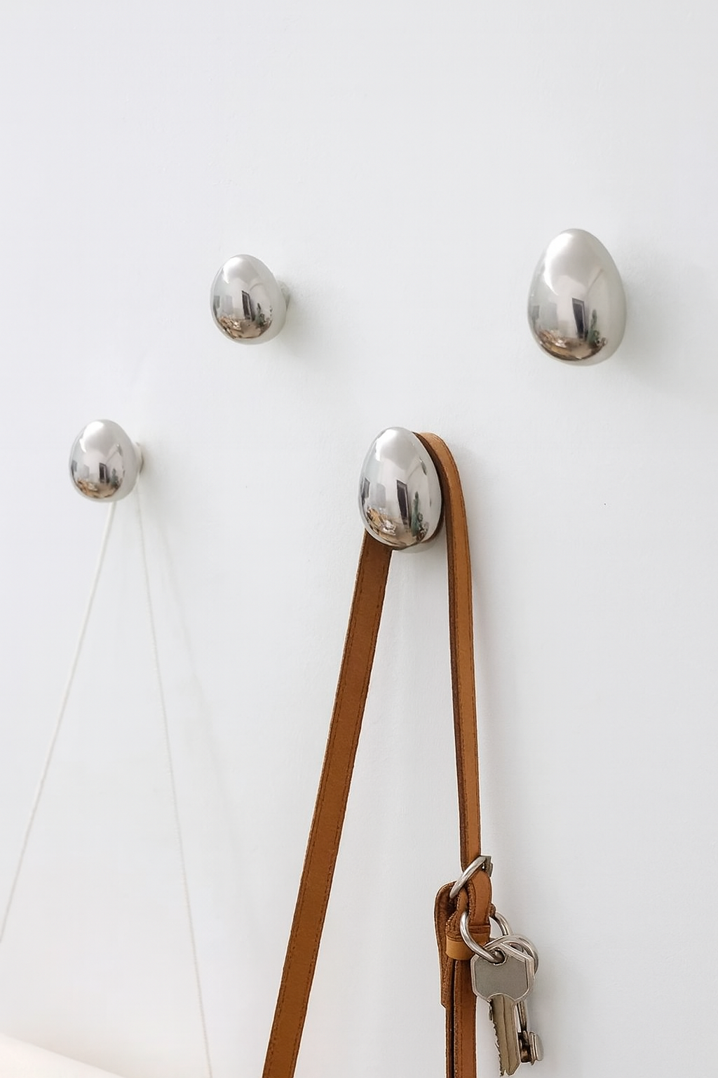 Raindrop Chrome Wall Hooks