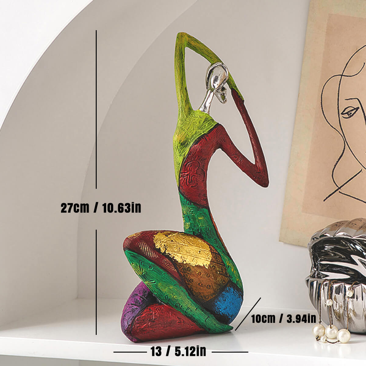 Abstract Colorful Woman Societal