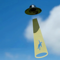 UFO Abduction Hanging Decor
