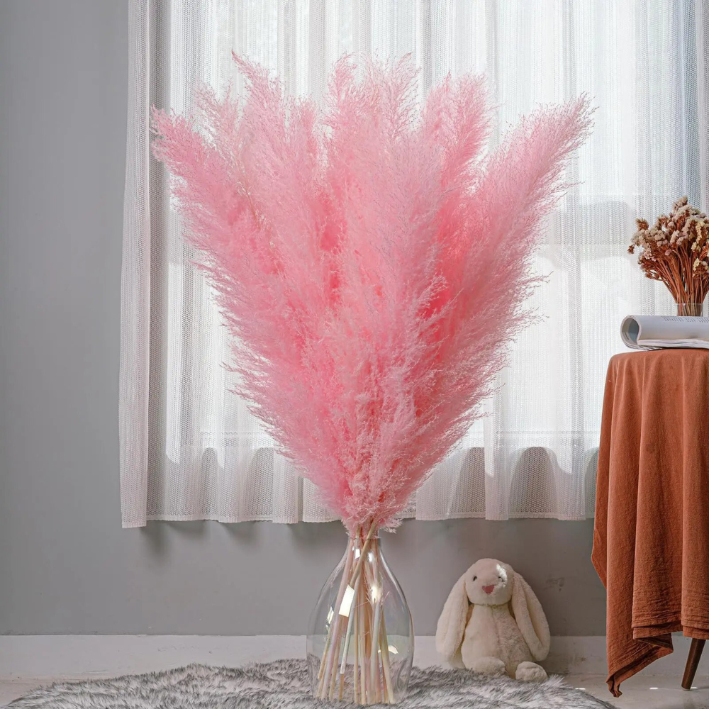 Pampas Grass Bouquet (Set of 5) Pink