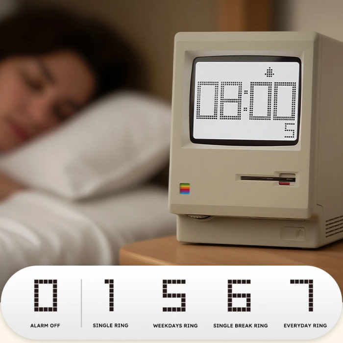 Retro Computer Alarm Clock