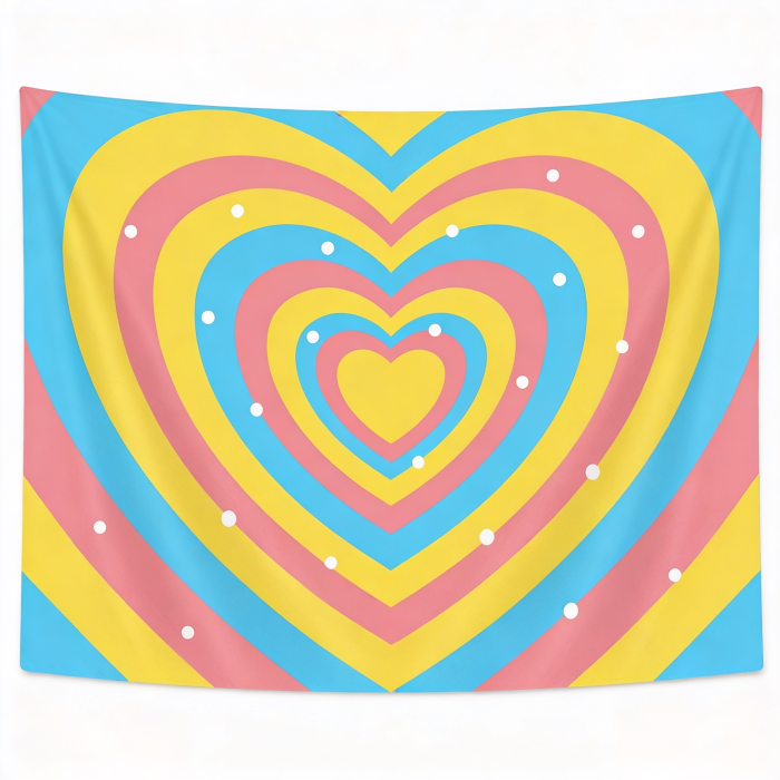 Y2K Multi Heart Tapestry