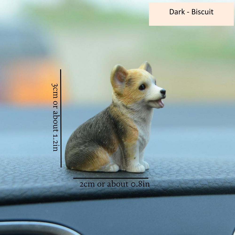 Mini Corgi Decoration Dark Biscuit