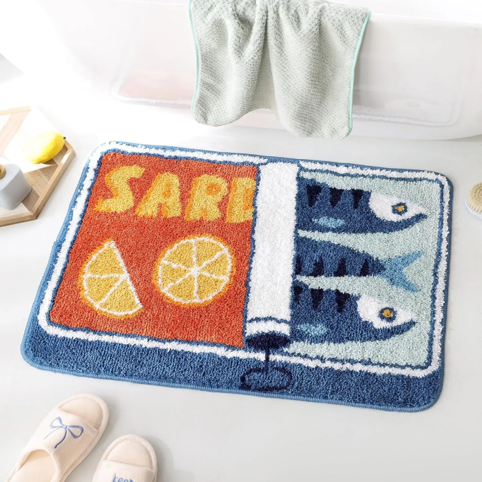 Sardine Girl Aesthetic Floor Rug