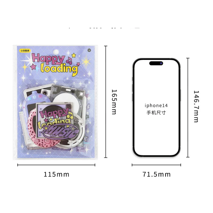 Y2K Cute Retro Paper Card Stickers