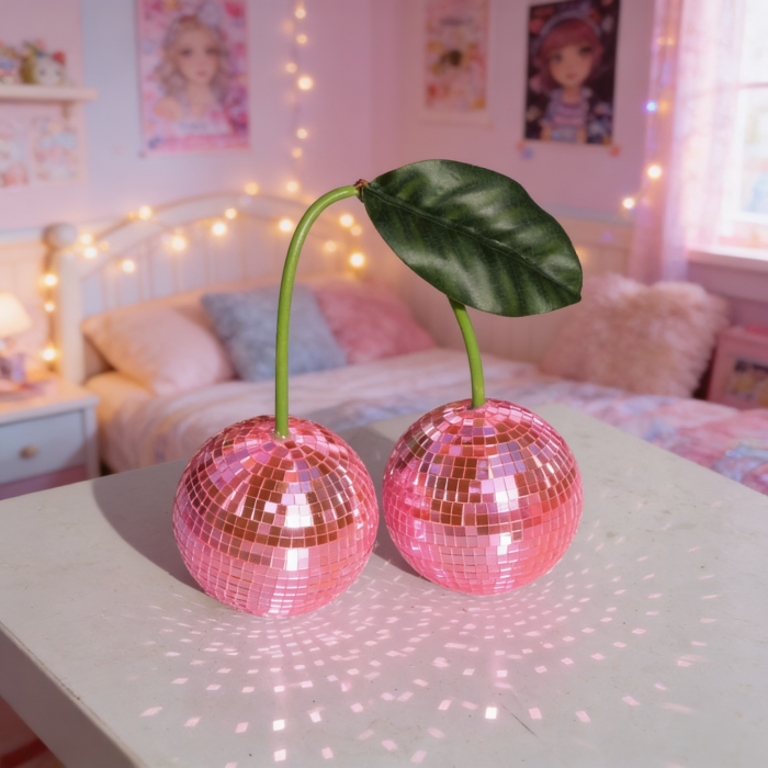 Pink Disco Cherry Suncatcher