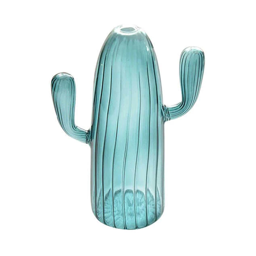 Cactus Transparent Vase Blue A