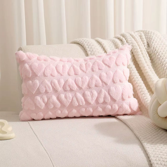 Soft Hearts Pillow Case