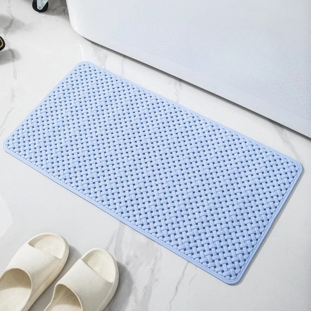 Drynox Anti-Slip Bathtub Mat Light Blue 16"x28"