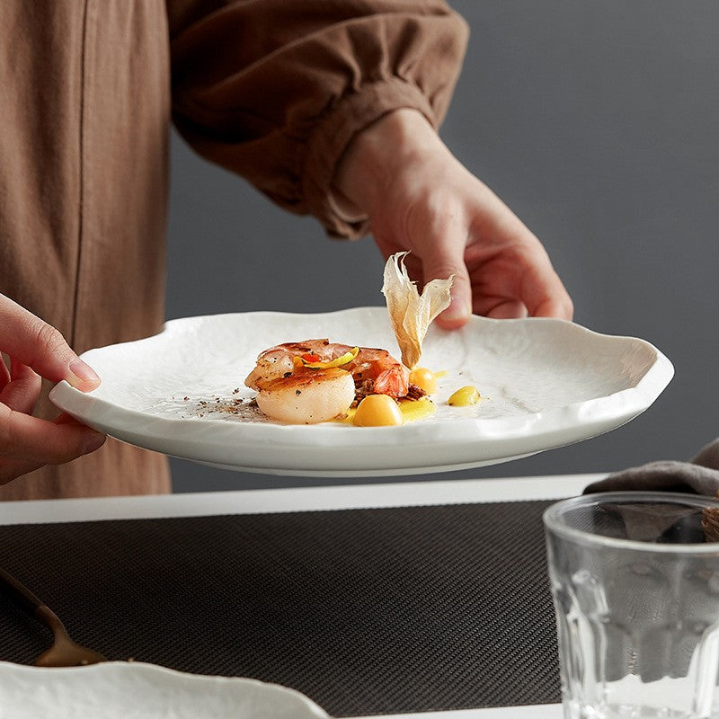 Kyoto Wave Ceramic Dinner Plate