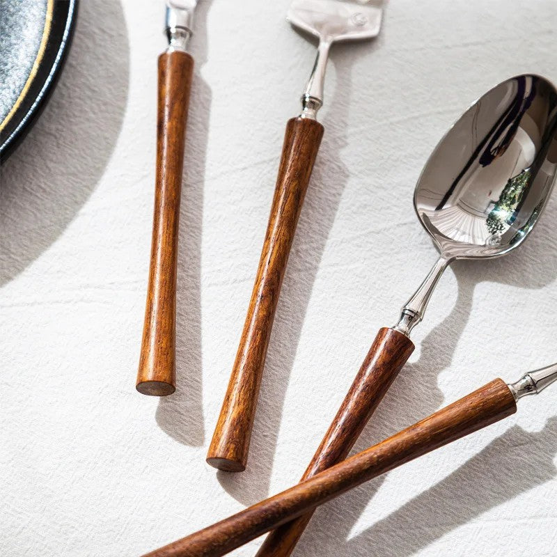 Silverware Set - Wooden Handle