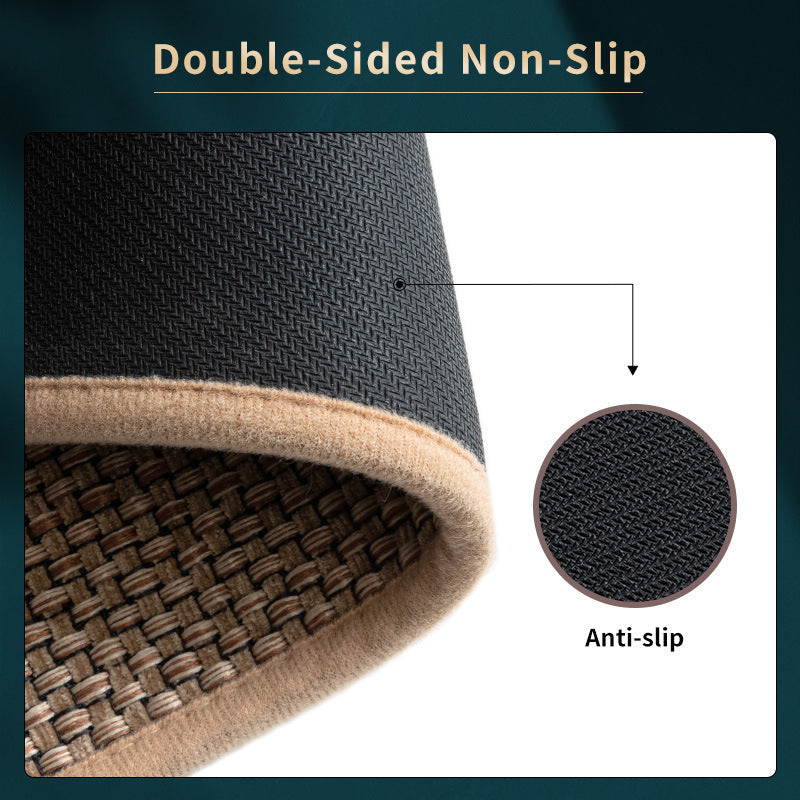 Linen Weave Non-Slip Kitchen Mat