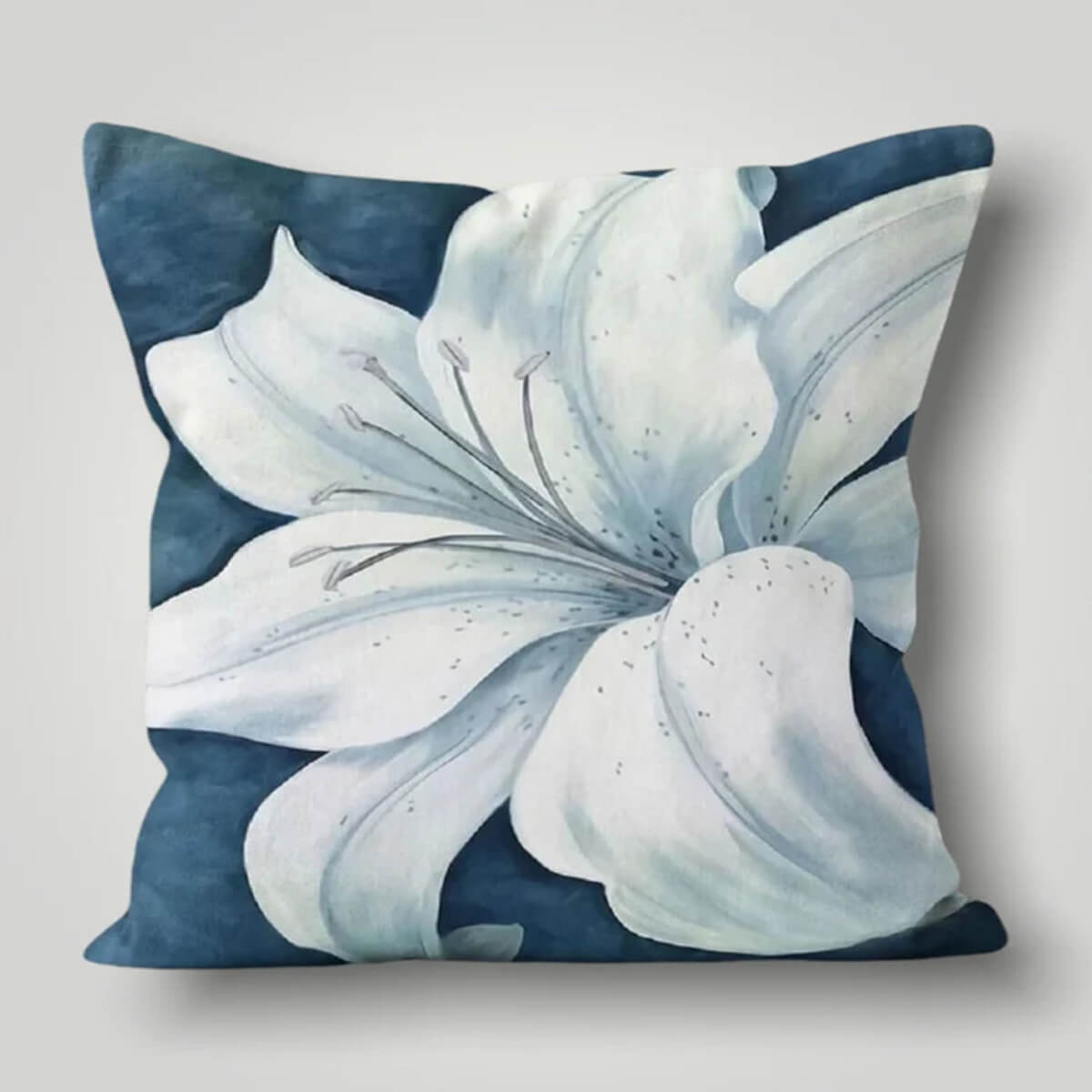 Grey Flower Cushion Cover Divine