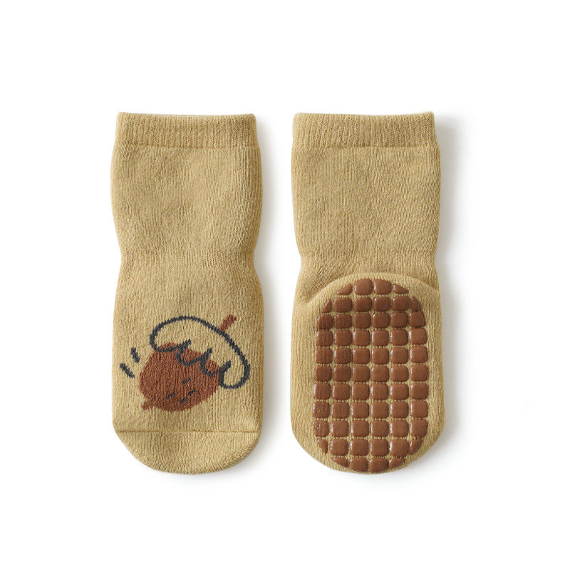 Non-Slip Baby Grip Socks Yellow