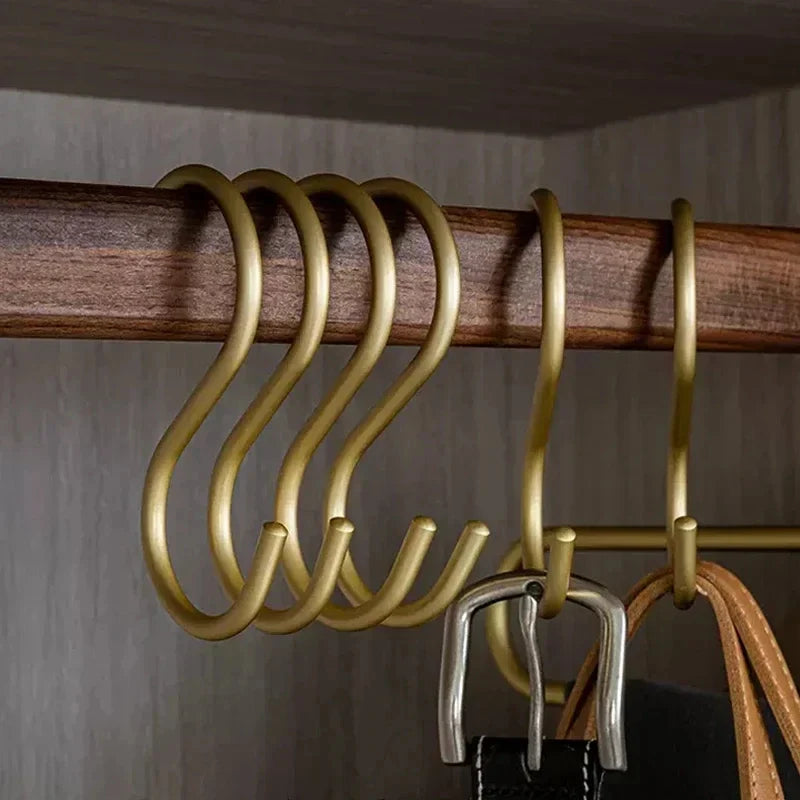 Aluminum S Hooks - Belt, Scarf, Hat Hanger
