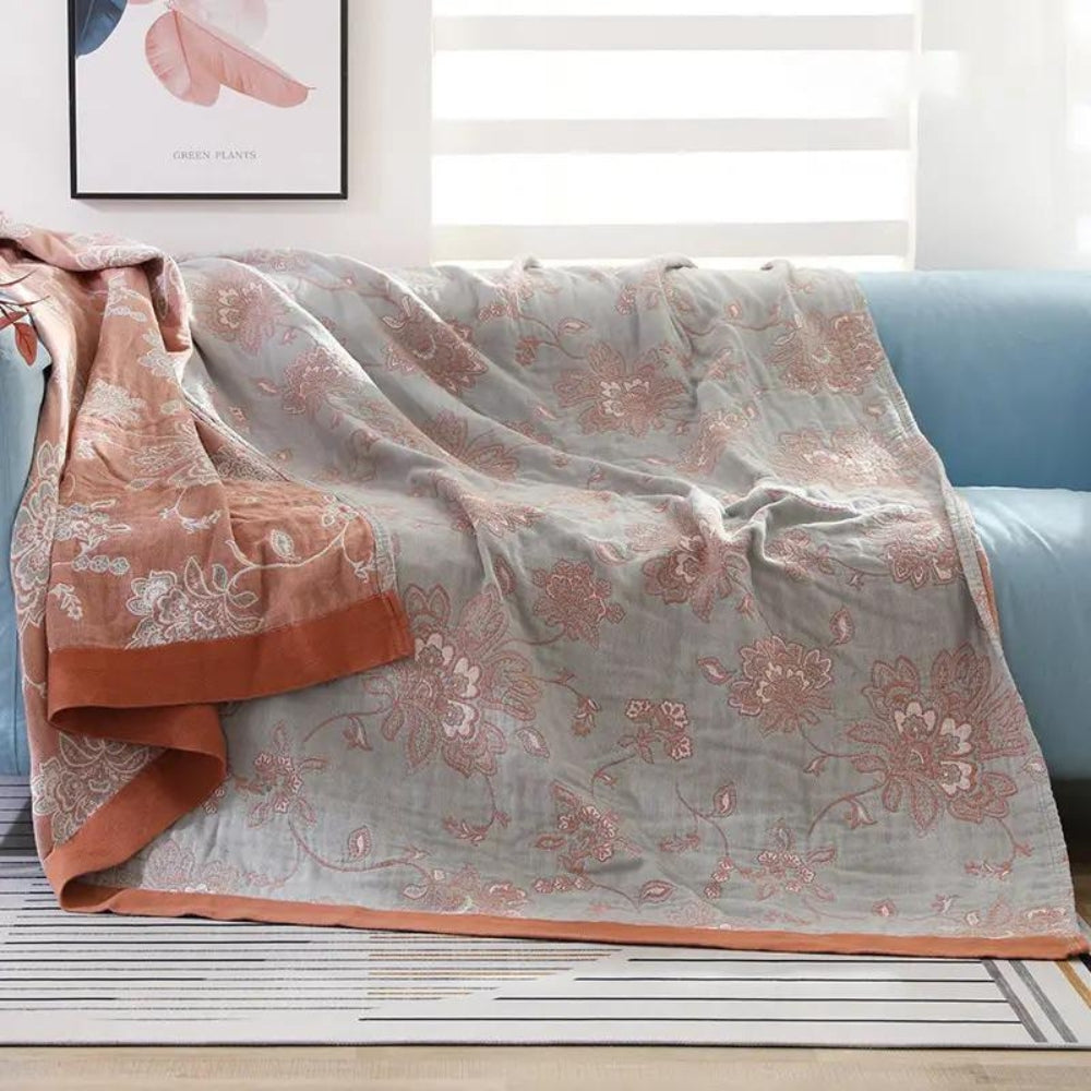 Floral Dream Comfort Blanket Red