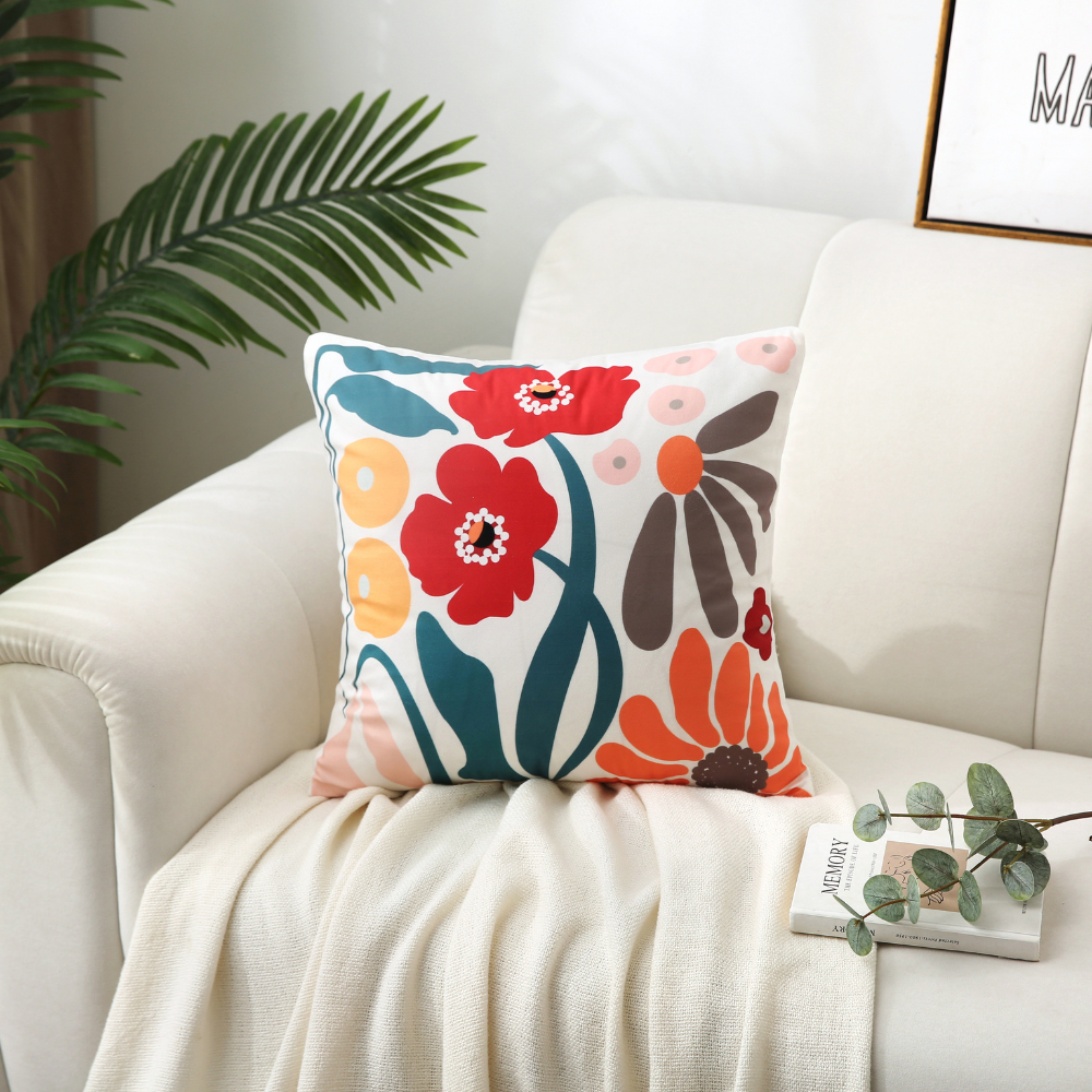 Boho Floral Cushion Covers Dreamy Petals