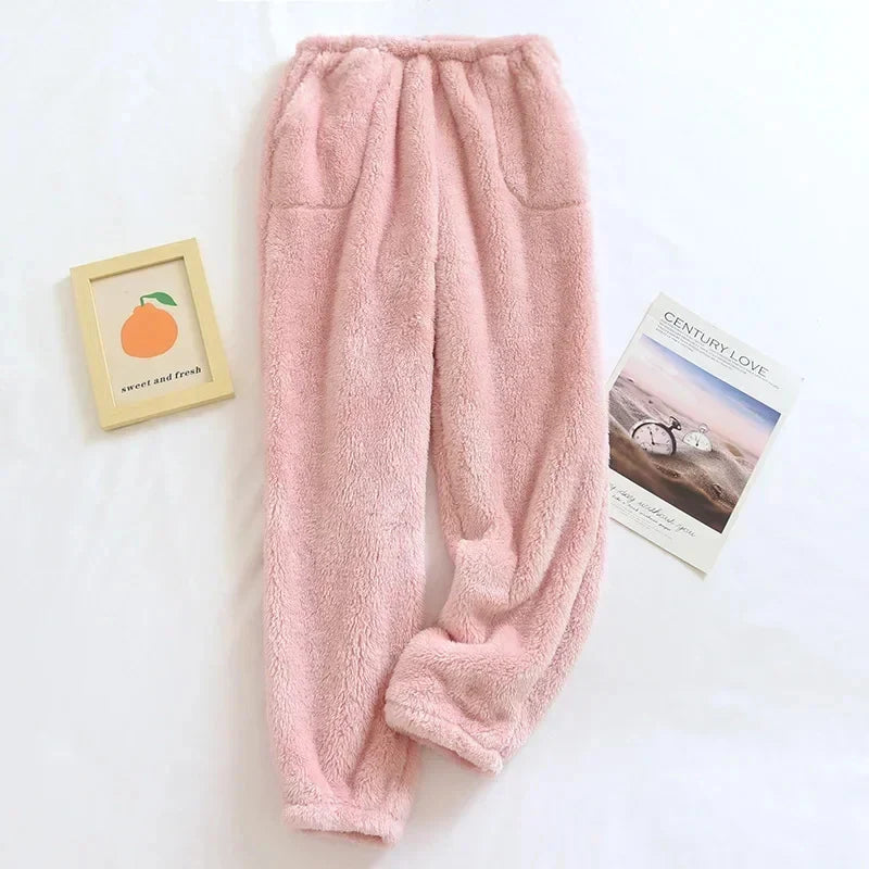 Women's Fleece Pajama Pants Pink