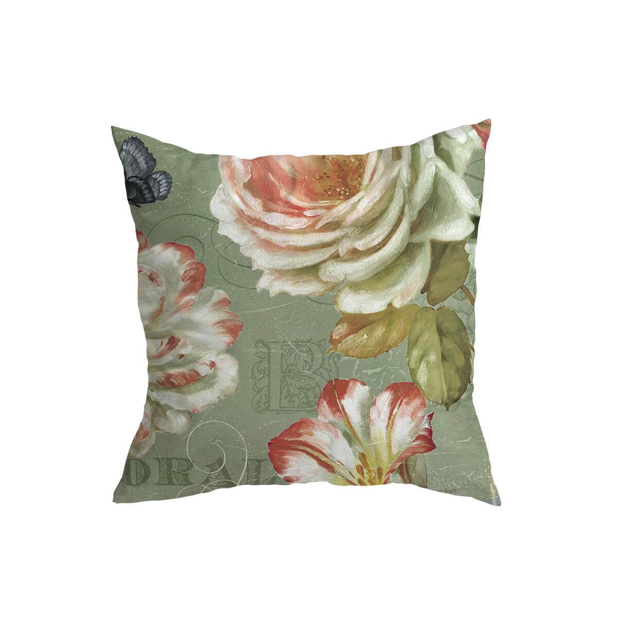 Vintage Spring Flowers Cushion Covers Resurgence