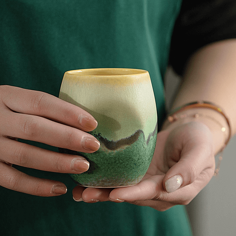Ceramic Coffee Cup - Espresso Mug with Natural Glaze