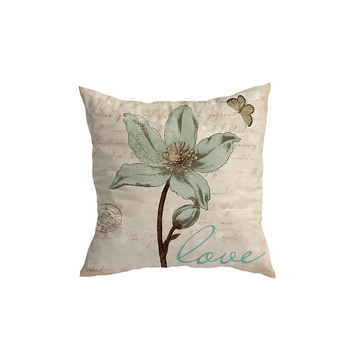 Butterfly Flower Cushion Covers Leaves & Love