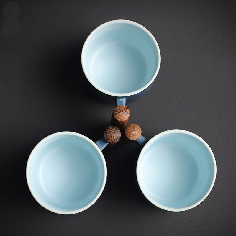 Espresso Cup with Bamboo Handle - Japanese-Inspired