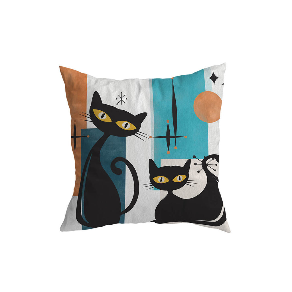 Atomic Retro Cat Cushion Covers